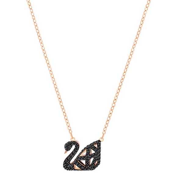 🦢🖤🦢 Swarovski Black Swan Necklace 🦢🖤🦢 NWT 🦢🖤🦢